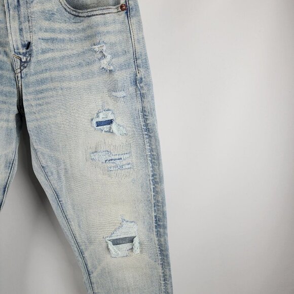 SOLD OUT American Eagle Jeans Mens 31x30 Blue Airflex + Temp Tech Skinny NWT - Picture 8 of 13